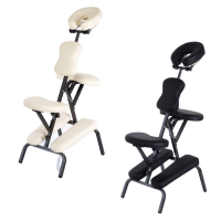 Silla multifuncional plegable de masaje Kinefis Relax (colores crema y negro) Silla multifuncional plegable de masaje Kinefis Relax (colores crema y negro)